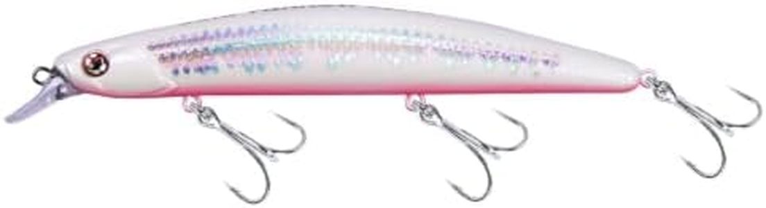 LITTMA Saltwater Surf Minnow 125SP Suspending Jerkbait – 4-7/8" 7/9oz, Dives 2ft, Slow-Suspending Hard Bait for Halibut, Striper, Surf Fishing in California & East Coast