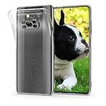 kwmobile Case Compatible with Xiaomi Poco X3 NFC/Poco X3 Pro - Clear Case Soft Slim Flexible Protective TPU Phone Cover - Transparent