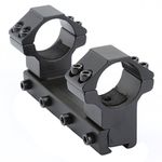 dophee High Profile 1" 25.4mm Dual Scope Rifle Mount Ring 11mm Dovetail Rail