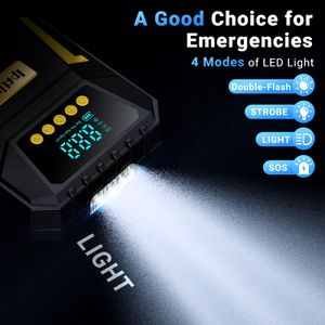 Ipflin 12V Digital Tyre Inflator – Portable Car Air Compressor