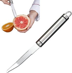 Ayaoch Stainless Steel Grapefruit Knife,Curved Serrated Grapefruit Knife,Suitable for Grapefruit and oranges