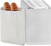 DEAYOU 150-Pack Foil Hamburger Wrappers, Aluminum Foil Hot Dog Bags, 4 LB Insulated Foil Sandwich Wrap Sleeves, Greaseproof Disposable Paper Foil Bags Pouches for Fast Food, Food Truck, Serving, BBQ