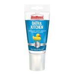 UniBond Anti-Mould Sealant (White), Silicone Sealant for Kitchen, Bathroom, and Other Tiled Areas, worktops and Sanitary Ware, Waterproof and Mould-Resistant, Long-Lasting with high Adhesion, 147g