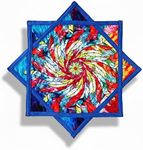 24" Lightweight Flow Star | Flowstar Spinning Cloth Toy for Beginners | Easy to Spin & Do Tricks | Fun & Challenging Flow Toy for Juggling, EDM, Festival, Club, Party, Dance (Psychedelic Feathers)