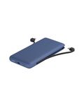 Belkin BOOSTCHARGE Plus 10K Portable Charger Power Bank (10,000 mAh with Integrated Lightning (MFI) and Integrated USB-C Cables and Additional USB-C Charging Port) - Blue