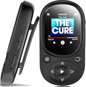 64GB MP3 Music Player with Bluetooth 5.2, HiFi Music MP3 Player with Sensitive Touch Button&1.5" Screen, Portable MP3 Player with Clip/Pedometer for Sports,Running, Earphone Included