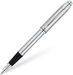 Cross Townsend Lustrous Chrome Fountain Pen with Medium Nib (536-MS)