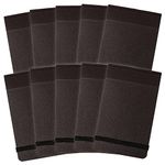 Summit Card Cover Headbound Elastic Band Notebook - Black (Pack of 10),76 x 127mm