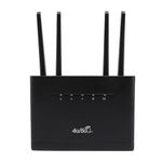 4G LTE Mobile WiFi Router with SIM Card Slot for Travel, Unlocked Portable WiFi Router Hotspot Devices 300Mbps 4 High Gain Antenna for Asia 4G LTE B1 3 8 38 39 40 41 (UK)