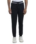 Jockey Men's Relaxed Fit Joggers (AM05-0103-BLACK_Black_Small)