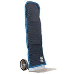 US Cargo Control Quilted Hand Truck Cover - Rounded Top Appliance Dolly Cover - Essential Moving Supplies - Black/Blue Moving Pad - Woven Cotton/Polyester - 50 x 16 Inches - 1 Pound