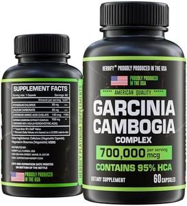 Garcinia Cambogia Wellness Support Supplement for Women & Men - Natural Herbal Extract with Antioxidant Properties - Vegan, Non-GMO Energy Booster for Daily Vitality and Digestive Support - 60 Count