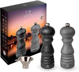 PEUGEOT - Émotion Graphite Gift Box - Pepper Mill + Paris 18 cm Salt Mill + Tan Hoi Black Pepper - u'Select Setting - PEFC-Labelled Wood - Made in France - Graphite Light Colour