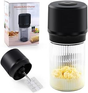 IFOLO Electric Butter Churner – One-Touch Butter Maker, 34oz Food-Grade Glass Jar with High-Speed Brushless Motor, Freshly Made in Just 5-10 Mins.