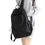 HYC00 School Backpack Womens, Causal Travel School Bags 15.6 Inch Laptop Backpack for Teenage Girls Lightweight Rucksack Water Resistant Bookbag College Boys Men Work Daypack,Black L