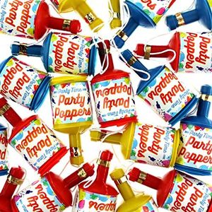 Henbrandt Party Popper Bottle 48 Pieces Streamers Confetti New Year's Eve Carnival Party