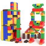 BAYBEE 250 Pcs Bricks Building Blocks for Kids | Creative Building Construction Learning Educational Toys for Children | Puzzle Block Games Toy | DIY Building Block Toys for Kids Boy Girls