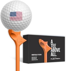 FLIGHTPATH Premium Golf Tees (16, Orange, 3.25")