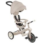 Globber Explorer Trike 4 in 1 Balance Bike Ride with Parent Handle - 10 Months Plus - 2 Year Warranty (Coconut)