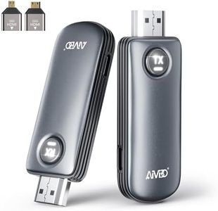 Wireless HDMI Transmitter and Receiver, Plug & Play 1080P, 2.4G/5G Portable Wireless HDMI Extender Kit 165FT/50M Range Streaming Video & Audio to TV Monitor Projector from Laptop PC TV Box, Grey