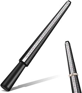 Topker US EU Standard Ring Sizer Mandrel Stick Finger Gauge Ring Measuring Sizes Jewelry Tool Ring Measurer