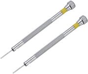 uxcell Micro Precision Screwdriver, 0.8mm Slotted Head for Watch Eyeglasses Electronics Repair 2 Pcs