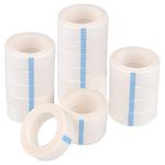 KUUQA 18 Pack Eyelash Tape White Paper Fabric Tape for Eyelash Extension Supply, 0.5 Inch x 10 Yard Each Roll