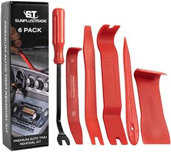 Sunplustrade Auto Trim Removal Tool Set (No Scratch Plastic Pry Tool Kit) - Auto Trim Tool Kit Car Tools, Easy Door Panel Removal Tool, Fastener Removal, Clip, Molding, Dashboards, Interior Trim Tools