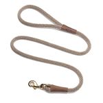 Mendota Snap Leash, 1/2-Inch by 6-Feet, Tan