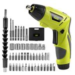 DEWINNER Electric Cordless Screwdriver, Drill Driver Set, USB 3.6V 6N·m Max Torque with 1300 mAh Battery & 45 Piece Screwdriver and Wood Bit Assortment