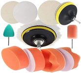 DIY Crafts With+ 1x Felt Pad, 6"inch Kit, 8-13x Gross Polishing Buffing Pad Kit Polisher Drill Adapter Car Polish Sponge Wheel Kit Car Wash Cleaning Tools Cleaning f (With+ 1x Felt Pad, 6"inch Kit)