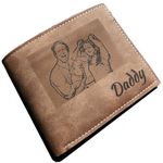 Personalised Photo Wallet with Coin Pocket Personalized Custom Gift Men Daddy