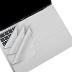 KEANBOLL 3 Pack Microfiber Liner Cleaning Cloth 13" with Screen Keyboard Imprint Protection Compatible with MacBook Pro 13" / MacBook Pro 14" / MacBook Air 13" / MacBook Air 13.6" -Grey