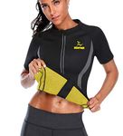 SEXYWG Women Hot Sweat Sauna Shirt Neoprene Top Workout Body Shaper Slimming Sauna Suit