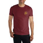 Star Trek Starfleet Academy Logo Mens Red T-shirt (XX-Large)