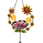 FORUP Hanging Bird Feeder, Oriole Bird Feeder Hanging Tray, Sunflower Seed Tray for Bird Feeders, Bird Bath Feeders for Outdoor