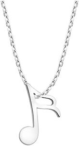 Sofia Milani - Collar para Mujeres en Plata de Ley 925 - Colgante de Negra Musical - N0588