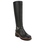 Naturalizer Women Darry Tall Water Repellent Knee High Boot, Black Leather, 8.5