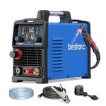 bestarc Plasma Cutter, Pilot Arc [Air Sensor Technology] 110/220V BTC500DP 10th Generation, 50Amps Screen Display Digital Plasma Cutting Machine (BTC500DP 10GEN 110/220V)