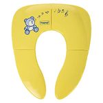 Hopop Foldable & Portable Toilet Seat for Kids | Travel Friendly Potty Training Seat | Anti Slip Pad Baby Toilet Seat | Lightweight & Easy to Clean Potty seat | Suitable from 6 Months to 4 Years | Yellow