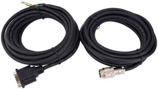 4.7m(185") AWG20 Motor and Encoder Extension Cable Kit for Nema 23 and 24 Closed Loop Stepper Motors