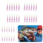 Sea Fishing Rigs, 6 Pack / 36 Hooks Mackerel Feathers Rigs Fishing Hooks Sea Boat Beach Pier Lure Fishing Rigs with Swivel Snap Connector Hooks & Colorful Baits for Deep Sea & Night Fishing