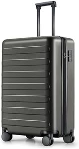 NINETYGO 20-Inch Carry-On Luggage Lightweight, Airline Approved (22 X 14 X 9), Perfect for 3-5 Days Trips, Double Spinner Wheels, 100% Hardshell PC, TSA Lock (Black, Rhine)