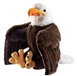 Wild Republic Artist Collection, Bald Eagle, Gift for Kids, 15 inches, Plush Toy, Fill is Spun Recycled Water Bottles.