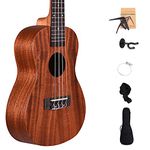 Kadence Ukulele 24" Concert Size + ( Free online learning Course ) Mahogany wood ukelele Super combo with Strap, Stand, Bag , Strings capo & learning course (Super Combo)