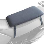 GEARS X-Tender Motorcycle Gel Seat Pad for Main Rider Seat Comfort on Bikes with Rectangular Seats: Cafe Racers, Retro Commuters, Enduro, & More | Shock-Absorbing Cushion, Easy Install (X-Large)