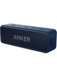 Soundcore 2 12W Portable Wireless Bluetooth Speaker by Anker: Better Bass, 24-Hour Playtime, 66ft Bluetooth Range, IPX7 Water Resistance & Built-in Mic, Dual-Driver Speaker New Blue