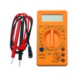 Electronic Spices Small Digital Multimeter, Multipurpose Electric meter Yellow/Red