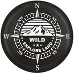 Explore Land 28-29.75 inch Spare Tire Cover Fit Trailer, RV, SUV, Truck, Tough Tire Wheel Soft Cover, Compass