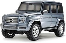 Tamiya 300058675 1:10 RC MB G-Class G500 (CC-02), kit, Illustrated Assembly Instructions, Remote Controlled car/Vehicle, Model Making, Hobby, Faithful Replica, Detailed, Unvarnished